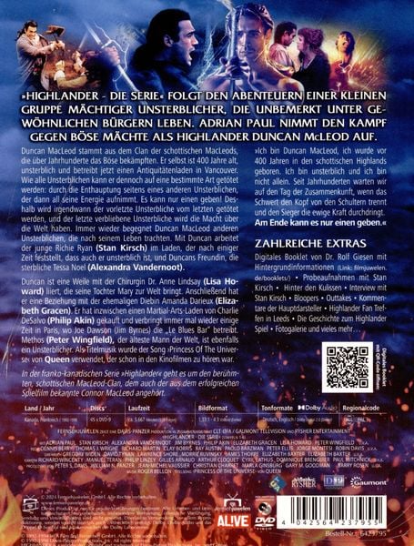 Highlander - Gesamtedition: Die komplette Serie mit Adrian Paul (Alle 6 Staffeln) [45 DVDs]