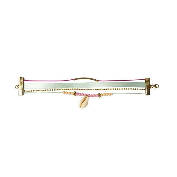 Produktbild: Bastel-Schmuckset f&uuml;r Kinder mit 2 Boh&egrave;me-Armb&auml;ndern