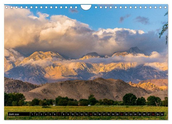 Produktbild: Entlang der Sierra Nevada (Wandkalender 2026 DIN A4 quer), CALVENDO Monatskalender