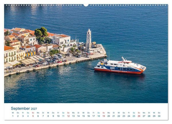 Produktbild: Symi 2027, Perle der &Auml;g&auml;is (hochwertiger Premium Wandkalender 2027 DIN A2 quer), Kunstdruck in Hochglanz