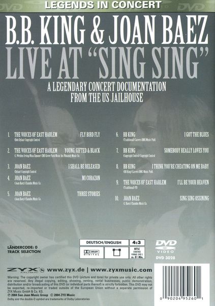 Produktbild: B.B. King & Joan Baez - Live at Sing Sing
