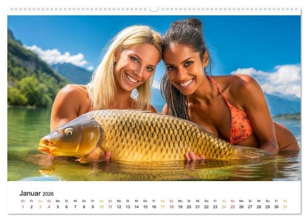 Produktbild: Hei&szlig; auf Karpfen (Wandkalender 2026 DIN A2 quer), CALVENDO Monatskalender