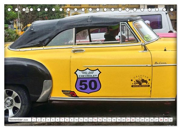 Produktbild: AMERICAN CAR 1950 (Tischkalender 2026 DIN A5 quer), CALVENDO Monatskalender