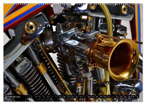 Produktbild: Harley Classic Chopper (hochwertiger Premium Wandkalender 2026 DIN A2 quer), Kunstdruck in Hochglanz