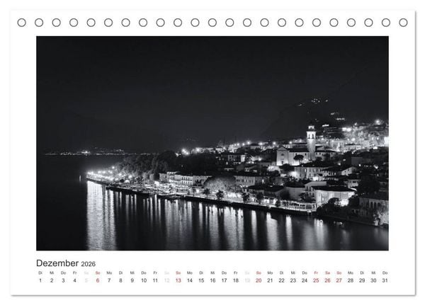 Produktbild: Limone sul Garda schwarzwei&szlig; (Tischkalender 2026 DIN A5 quer), CALVENDO Monatskalender