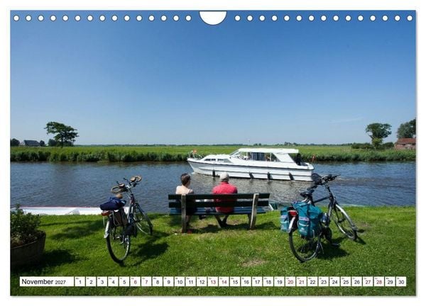 Produktbild: Hausbooturlaub Niederlande - Friesland und Groningen (Wandkalender 2027 DIN A4 quer), CALVENDO Monatskalender