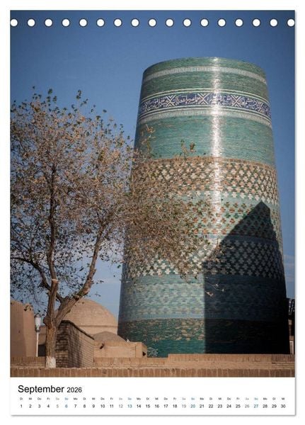 Produktbild: Usbekistan - Faszinierende Architektur entlang der Seidenstra&szlig;e (Tischkalender 2026 DIN A5 hoch), CALVENDO Monatskalender