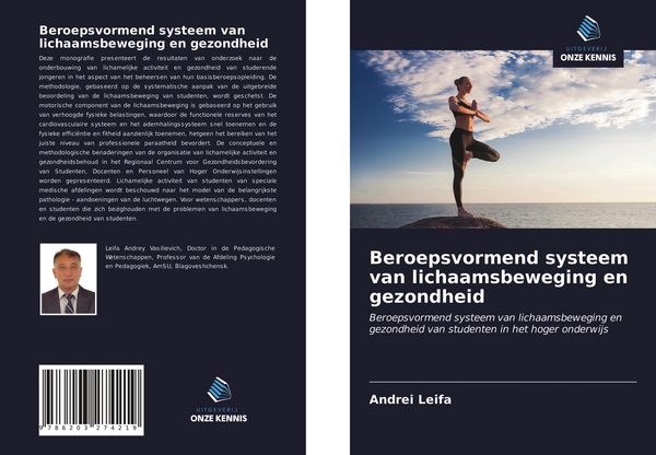 Produktbild: Beroepsvormend systeem van lichaamsbeweging en gezondheid