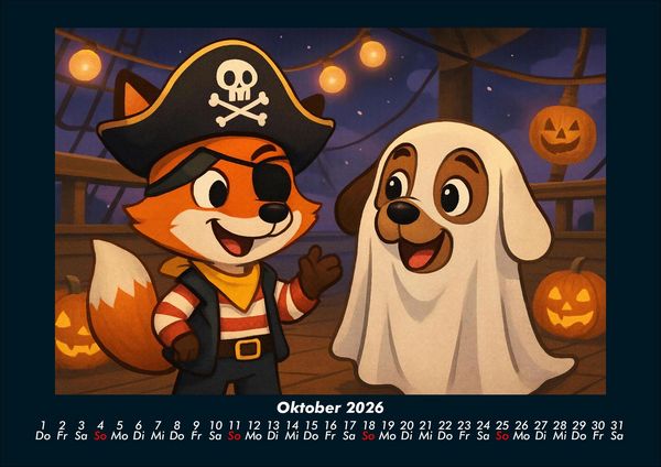 Produktbild: Finn & Wuff auf Kreuzfahrt 2026 Fotokalender DIN A4