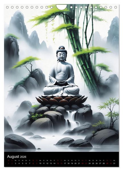 Produktbild: Asiatische Inspiration Fern&ouml;stlicher Art - Helle Werke (Wandkalender 2026 DIN A4 hoch), CALVENDO Monatskalender