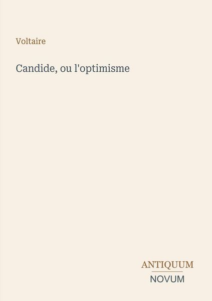 Produktbild: Candide, ou l'optimisme