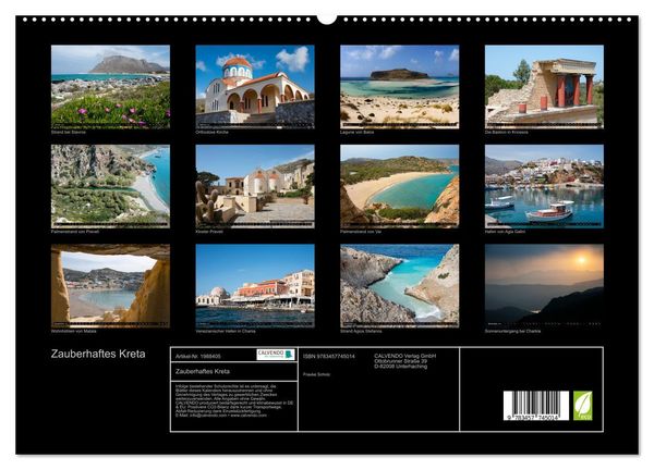 Produktbild: Zauberhaftes Kreta (hochwertiger Premium Wandkalender 2026 DIN A2 quer), Kunstdruck in Hochglanz