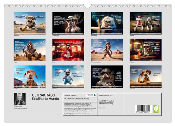 Produktbild: ULTRAKRASS Knallharte Hunde (Wandkalender 2026 DIN A3 quer), CALVENDO Monatskalender