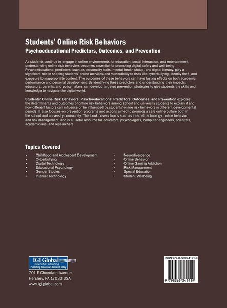Produktbild: Students' Online Risk Behaviors