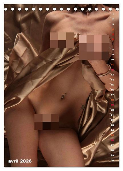 Produktbild: L'or nu (Calendrier de bureau 2026 DIN A5 horizontal), CALVENDO calendrier mensuel