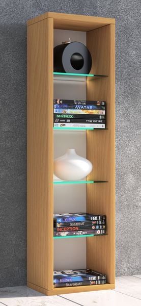 Produktbild: Holz CD DVD Stand Aufbewahrung Deko Regal Rasato L