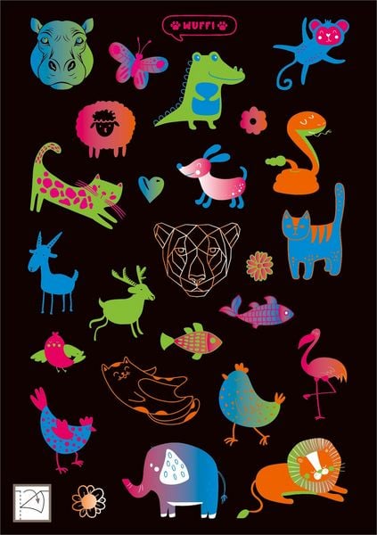 Produktbild: Neon-Sticker