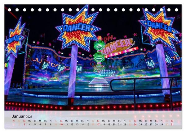 Produktbild: Lichterzauber auf dem Hamburger Dom (Tischkalender 2027 DIN A5 quer), CALVENDO Monatskalender