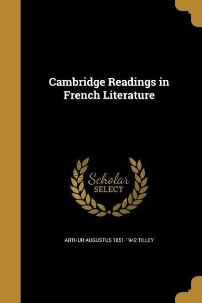 Produktbild: Cambridge Readings in French Literature
