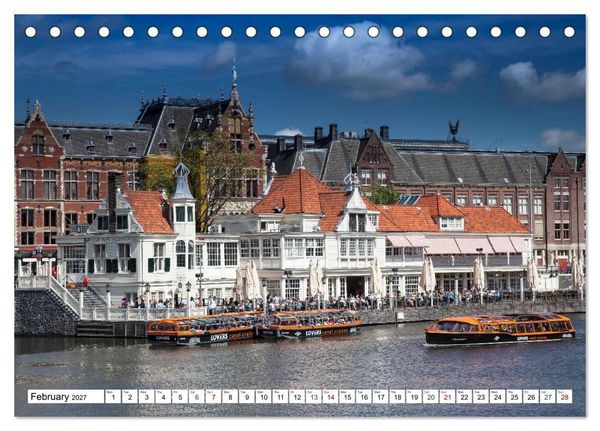 Produktbild: Discover Holland Amsterdam and the Coastal Landscapes of the Netherlands (Desk Calendar 2027 DIN A5 landscape), CALVENDO 12 Month DeskCalendar