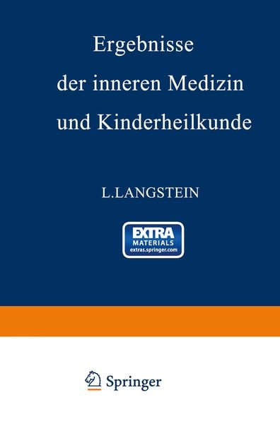 Produktbild: Ergebnisse der inneren Medizin und Kinderheilkunde