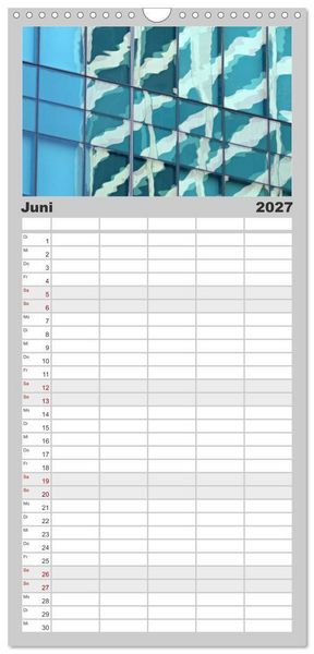 Produktbild: Familienplaner 2027 - NEW YORK visions mit 5 Spalten (Wandkalender, 21 x 45 cm) CALVENDO