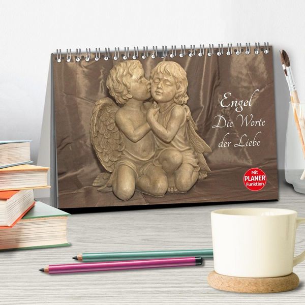 Produktbild: Engel - Die Worte der Liebe (Tischkalender 2027 DIN A5 quer), CALVENDO Monatskalender