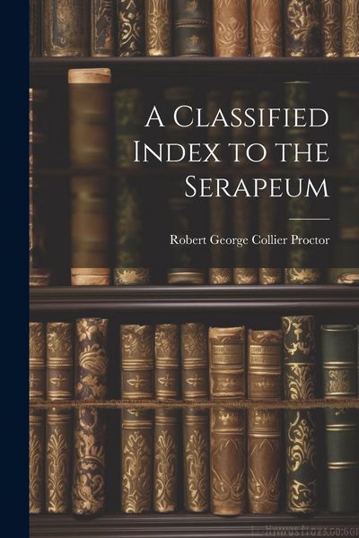 Produktbild: A Classified Index to the Serapeum
