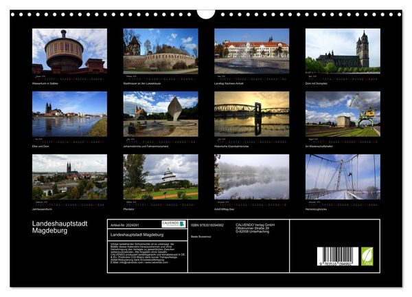 Produktbild: Landeshauptstadt Magdeburg (Wandkalender 2026 DIN A3 quer), CALVENDO Monatskalender