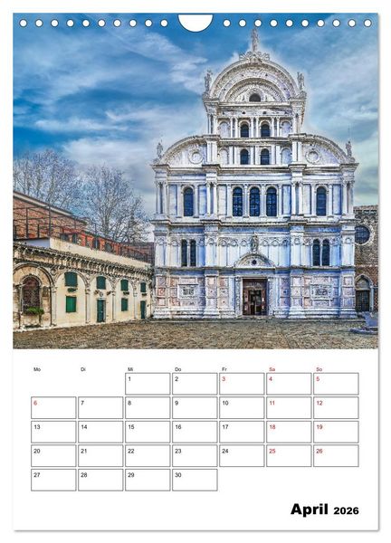 Produktbild: Venedig Kulisse der Serenissima - Terminplaner (Wandkalender 2026 DIN A4 hoch), CALVENDO Monatskalender