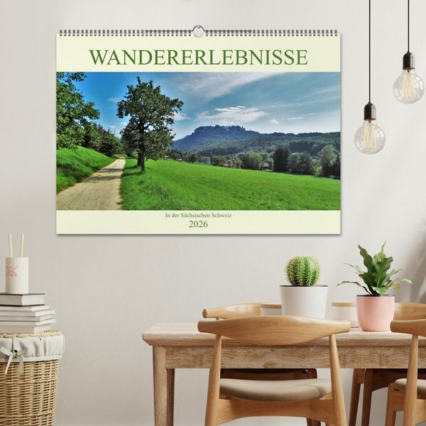 Produktbild: Wandererlebnisse in der S&auml;chsischen Schweiz (Wandkalender 2026 DIN A2 quer), CALVENDO Monatskalender