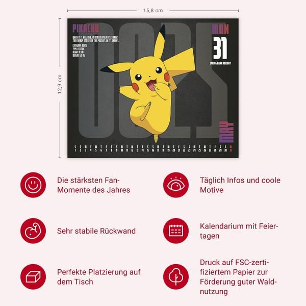 Produktbild: Pok&eacute;mon Tagesabrei&szlig;kalender 2027