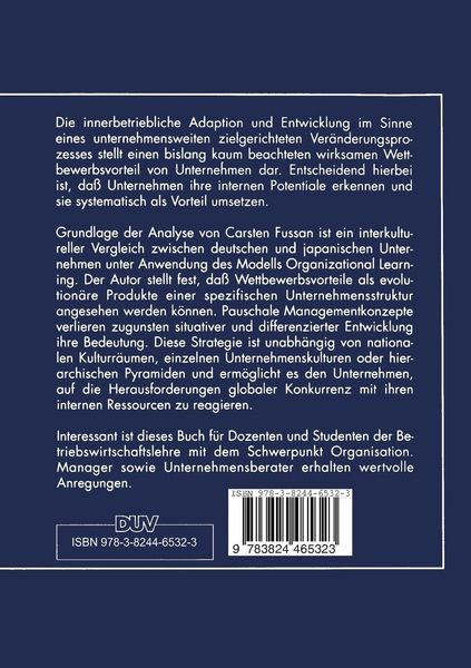Produktbild: Wettbewerbsvorteile durch Unternehmensevolution
