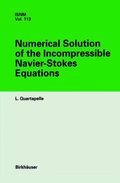 Produktbild: Numerical Solution of the Incompressible Navier-Stokes Equations
