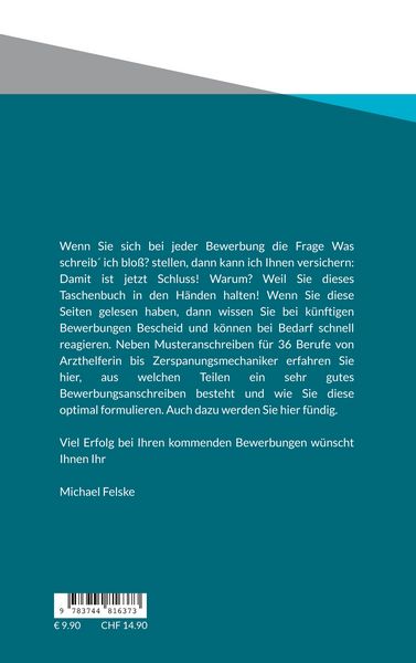 Produktbild: Musteranschreiben f&uuml;r Ihre Bewerbung