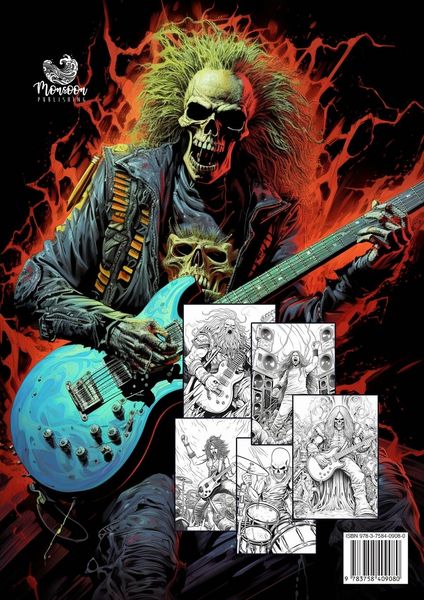 Produktbild: Heavy Metal Malbuch f&uuml;r Erwachsene