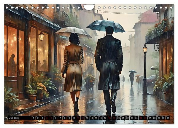 Produktbild: Nostalgische Romanzen - Liebe, Lust und Leidenschaft (Wandkalender 2026 DIN A4 quer), CALVENDO Monatskalender
