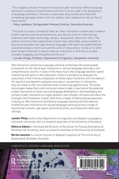 Produktbild: Peer Interaction and Second Language Learning