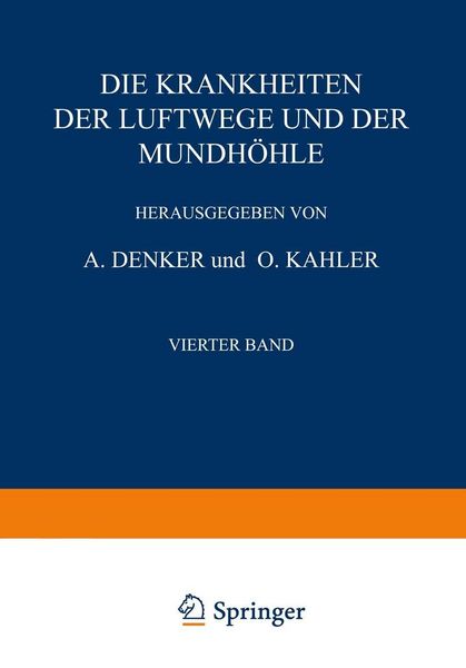 Produktbild: Die Krankheiten der Luftwege und der Mundh&ouml;hle