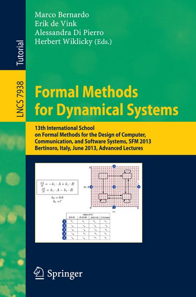 Produktbild: Formal Methods for Dynamical Systems