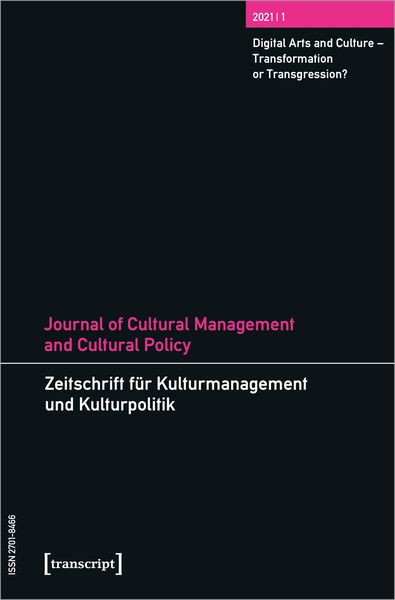Produktbild: Journal of Cultural Management and Cultural Policy/Zeitschrift f&uuml;r Kulturmanagement und Kulturpolitik