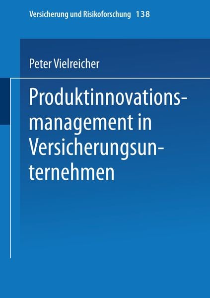 Produktbild: Produktinnovationsmanagement in Versicherungsunternehmen