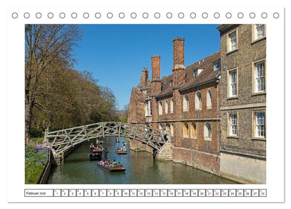 Produktbild: Sehenswertes in Oxford und Cambridge (Tischkalender 2026 DIN A5 quer), CALVENDO Monatskalender