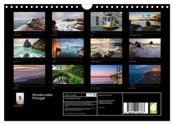 Produktbild: Wundervolles Portugal (Wandkalender 2026 DIN A4 quer), CALVENDO Monatskalender