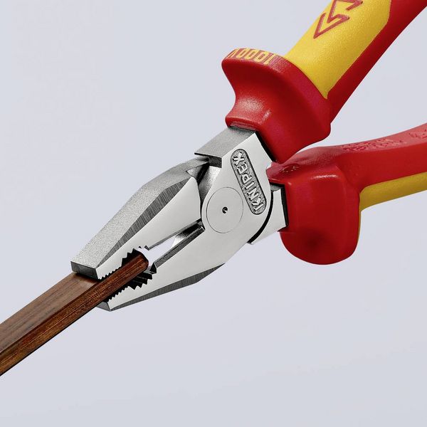 Produktbild: Knipex 02 06 180 VDE Kraft-Kombizange 180mm DIN ISO 5746, DIN EN 60900