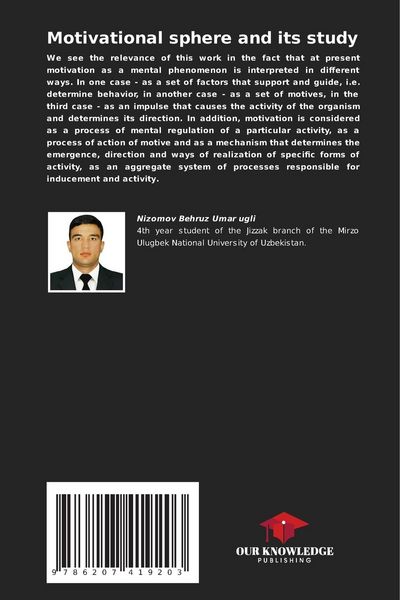 Produktbild: Motivational sphere and its study