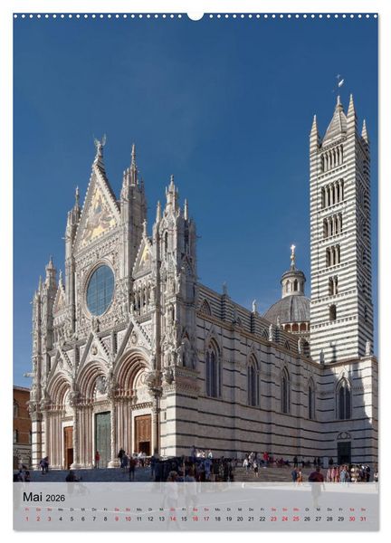 Produktbild: Siena - Die Toskana in Hochform (hochwertiger Premium Wandkalender 2026 DIN A2 hoch), Kunstdruck in Hochglanz