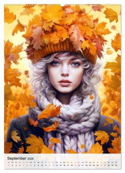 Produktbild: Flourishing Femmes (High Quality Premium Wall Calendar 2026 DIN A2 portrait),CALVENDO 12 Month Wall Calendar