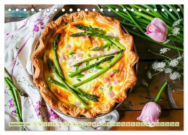 Produktbild: Alles Spargel oder was?! - Gerichte rund um den Spargel (Tischkalender 2026 DIN A5 quer), CALVENDO Monatskalender