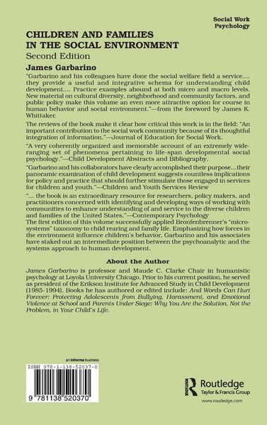 Produktbild: Children and Families in the Social Environment